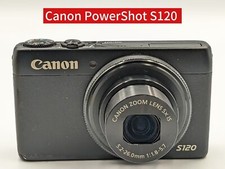 Canon PowerShot S120 5x Optical Zoom Compact Digital Camera 90% New w/12.1 MP 
