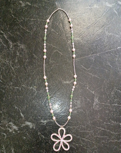 Beaded ball chain necklace - beaded,