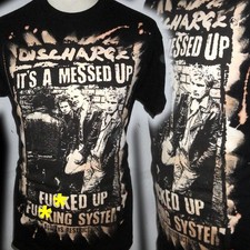 DISCHARGE 100% UNIQUE OFFICIAL PUNK T SHIRT MEDIUM BAD CLOWN CLOTHING