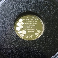 Remembrance Day 2025 Solid 1g Gold Coin Proof 