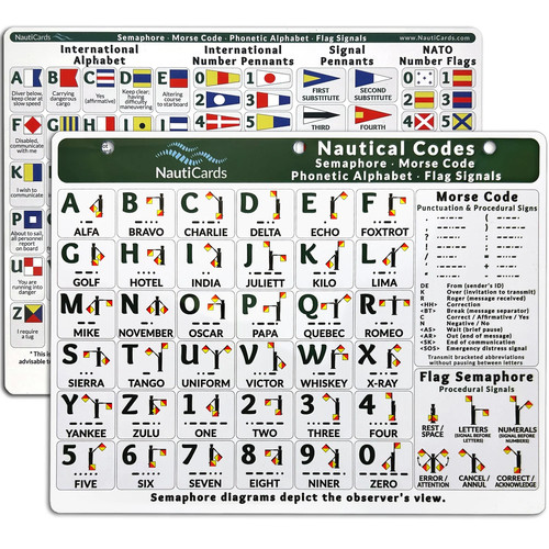 Nautical codes flags chart - codes, &