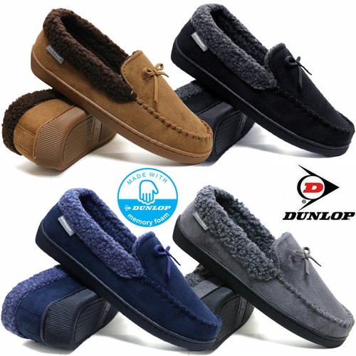 Dunlop mens moccasin slippers - dunlop,