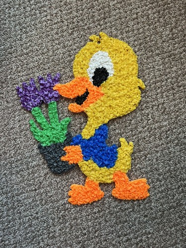 Vintage easter melted plastic - melted,