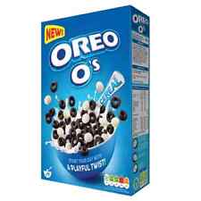 Oreo O's Cereal Breakfast Meal Crunchy Cocoa Hoops Snack Vanilla Cereal 350g