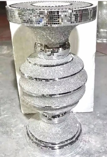 Crushed crystal table silver - crystal,