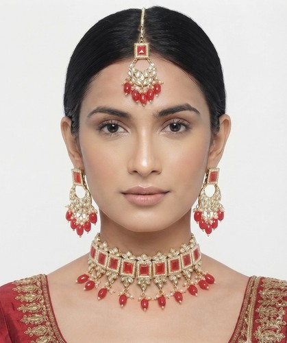Red indian bollywood bridal - red,