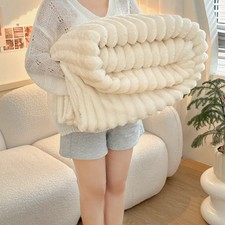 Fluffy Fleece Blanket for Bed