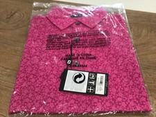 Footjoy Golf Painted Floral Berry Polo Shirt (Medium Men’s) BNWT