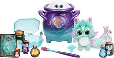 Magic Mixies Magical Misting Cauldron with Interactive 8 inch Blue Plush Toy