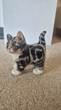 Winstanley pottery tabby cat - pottery,