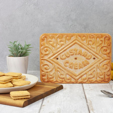 Giant Custard Cream Biscuits