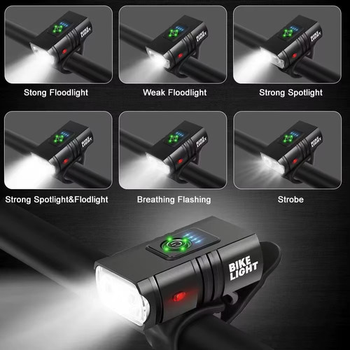 Led mountain bike light usb - led,
