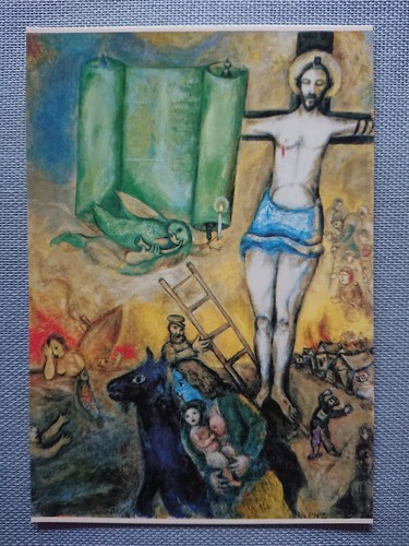 Old postcard marc - ak, chagall