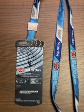 Formula 1 F1 2014 British GP Paddock Club Pass Signed Nico Rosberg