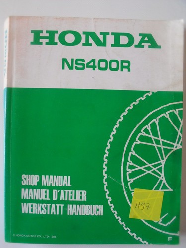 Honda ns400r workshop manual - ns400r,
