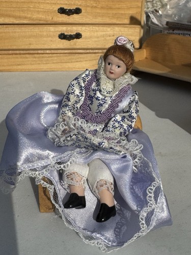 Dolls house lady - house, dress