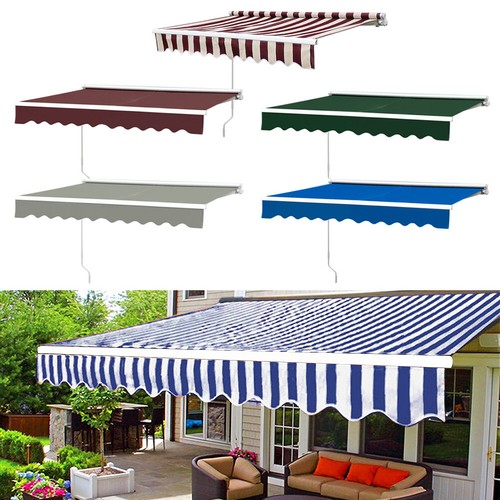 Garden patio manual awning - patio,
