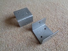 20No.Steel Fence brackets 45mm opening.  Used  but repainted with Hammerite.