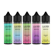0mg LUXE Shortfill, 50VG/50P,  Smooth Draw, MTL Compatible, Made in UK - 50ml