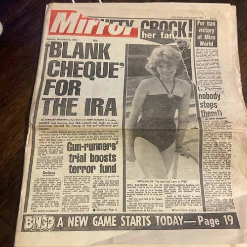 Daily mirror newspaper 8th - mirror,