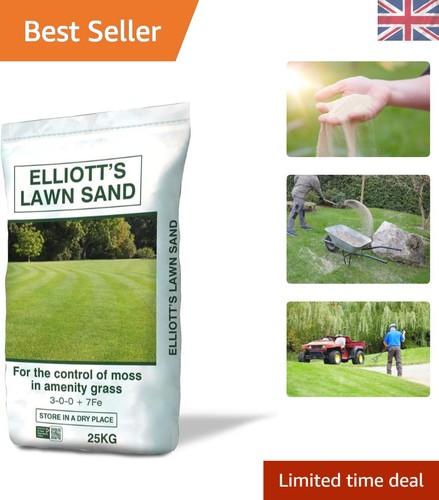 Lawn sand for moss management - sand,