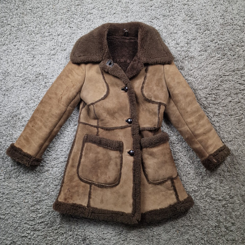 Sheepskin coat womens small - sheepskin,