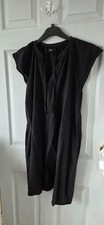 Lovely Next Black Linen Dress Size 14