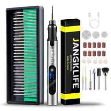 USB Cordless Rotary Tool Kit Woodworking Engraving 56PCs DIY For Jewelry Metal