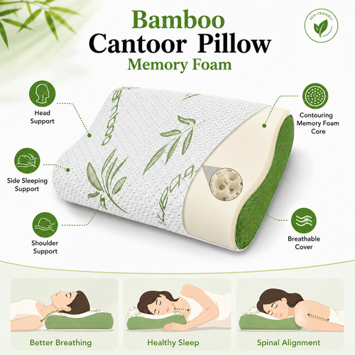 Cantoor bamboo pillow memory - cantoor,
