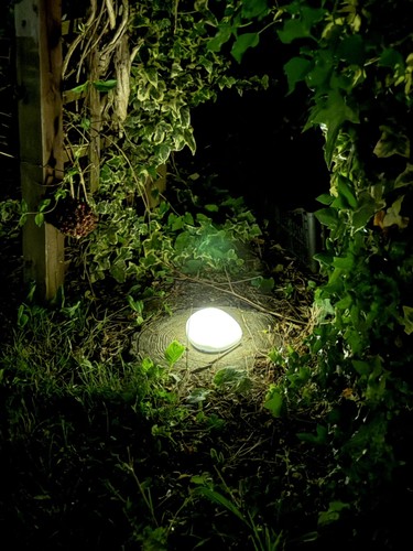 Solar stone light outdoor - solar,