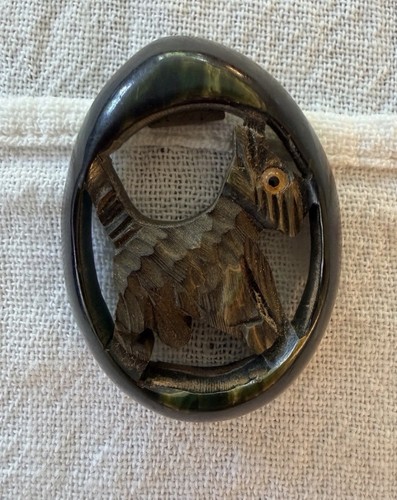 Rare carved marbled bakelite - rare,