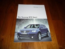 VW Touareg W12 Sport brochure