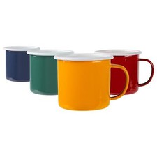 Coloured Enamel Mugs Metal