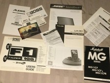 Music equipment owner's manuals - Various