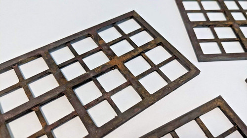 Rusty industrial window set - industrial,