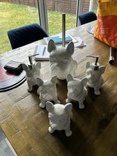 Ben De Lisi Bathroom Accessories Toilet Brush Toothbrush Holder French Bulldog