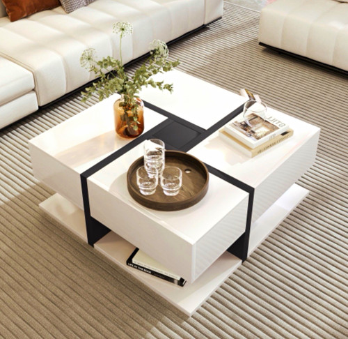 Modern white black high - white, &