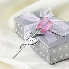 Crystal Glass Rose Flower Gift