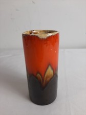 Eric Leaper Cornish studio pottery cylindrical vase 1960s