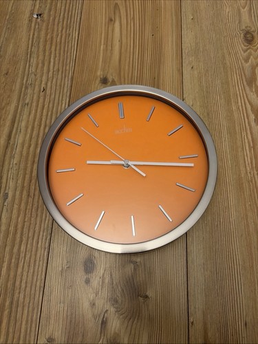 Acctim orange wall clock 30cm - orange,