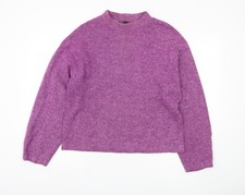 Zara Women's Purple Mock Neck
