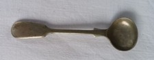 Silver vintage mustard spoon