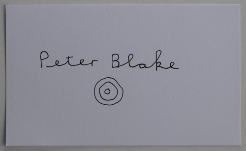 Peter blake signed autograph - peter,
