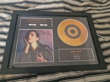 Dua Lipa Signed Gold Disc Ltd