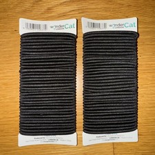 72x Black Thick 3mm Snag-Free