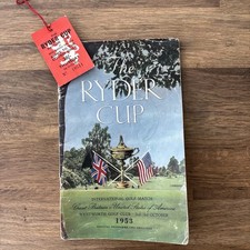 Official Ryder Cup Programme 1953 with entrance ticket