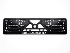 Personalized EU license plate