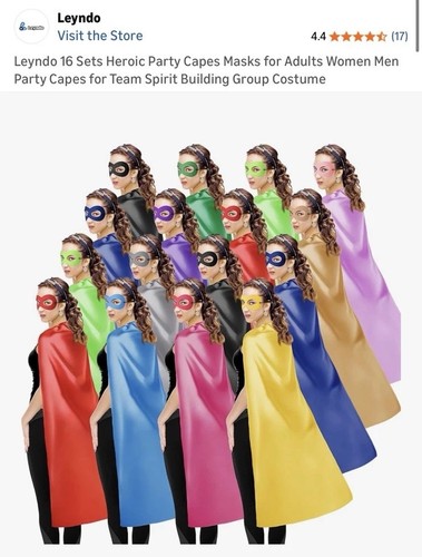 Superhero capes and - and, for