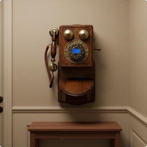 Wall mounted telephone corded - wall-mounted,