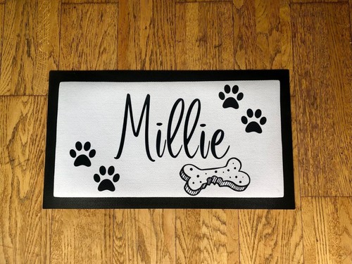 Personalised pet mat dog - mat, food